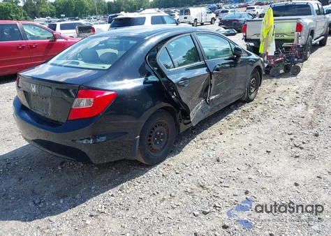 2012 Honda Civic Lx from USA, damaged, VIN 19XFB2F53CE351404